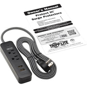 Tripp Lite by Eaton Protect It! TLP206USB 2-Outlet Surge Suppressor/Protector - TLP206USB