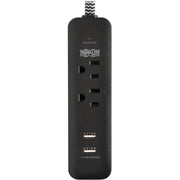 Tripp Lite by Eaton Protect It! TLP206USB 2-Outlet Surge Suppressor/Protector - TLP206USB