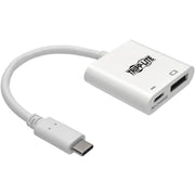 Tripp Lite by Eaton U444-06N-DP8WC USB-C to DisplayPort Adapter Cable, M/F, White, 6 in.