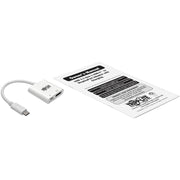 Tripp Lite by Eaton U444-06N-DP8WC USB-C to DisplayPort Adapter Cable, M/F, White, 6 in. - U444-06N-DP8WC