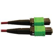 Tripp Lite series N846D-03M-16AMG 400G Multimode 50/125 OM4 Fiber Optic Cable, Magenta, 3 m - N846D-03M-16AMG