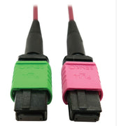 Tripp Lite series N846D-03M-16BMG 400G Multimode 50/125 OM4 Fiber Optic Cable, Magenta, 3 m - N846D-03M-16BMG