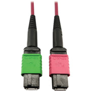 Tripp Lite series N846D-03M-16BMG 400G Multimode 50/125 OM4 Fiber Optic Cable, Magenta, 3 m