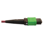 Tripp Lite series N846D-03M-16CMG 400G Multimode 50/125 OM4 Fiber Optic Cable, Magenta, 3 m - N846D-03M-16CMG
