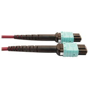 Tripp Lite series N846D-03M-16DMG 400G Multimode 50/125 OM4 Fiber Optic Cable, Magenta, 3 m - N846D-03M-16DMG