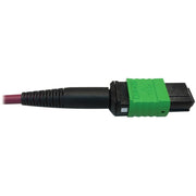 Tripp Lite series N846D-03M-16EMG 400G Multimode 50/125 OM4 Fiber Optic Cable, Magenta, 3 m - N846D-03M-16EMG
