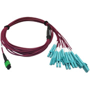 Tripp Lite series N846D-03M-16EMG 400G Multimode 50/125 OM4 Fiber Optic Cable, Magenta, 3 m - N846D-03M-16EMG