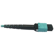 Tripp Lite by Eaton N846D-03M-24AAQ 400G Multimode 50/125 OM4 Fiber Optic Cable, Aqua, 3 m - N846D-03M-24AAQ