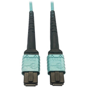 Tripp Lite by Eaton N846D-03M-24AAQ 400G Multimode 50/125 OM4 Fiber Optic Cable, Aqua, 3 m