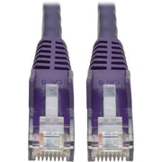 Tripp Lite by Eaton Cat6 Gigabit Snagless Molded UTP Patch Cable (RJ45 M/M), Purple, 20 ft