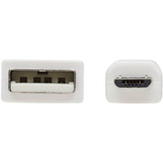 Tripp Lite Safe-IT USB-A to USB Micro-B Antibacterial Cable (M/M), USB 2.0, White, 6 ft. - U050AB-006-WH