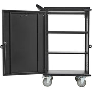 Tripp Lite by Eaton Locking Storage Cart for Mobile Devices and AV Equipment - Black - CSCSTORAGE1