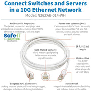Tripp Lite by Eaton N262AB-014-WH Cat.6A S/FTP Network Cable - N262AB-014-WH