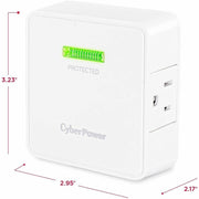 CyberPower HT200W Home Office 2 - Outlet Surge with 1500 J - HT200W