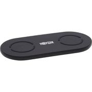 Tripp Lite by Eaton Dual Wireless Charging Pad, Qi-Certified, Black