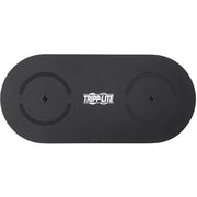 Tripp Lite by Eaton Dual Wireless Charging Pad, Qi-Certified, Black - U280-Q02FL-BK