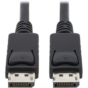 Tripp Lite by Eaton P580AB-006 High-Speed DisplayPort Antibacterial Cable, M/M, Black, 6 ft.