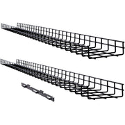 Tripp Lite by Eaton Wire Mesh Cable Tray - 150 x 50 x 1500 mm (6 in. x 2 in. x 5 ft.), 2-Pack - SRWB6210X2STR