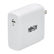 U280-W01-100C1G_Tripp Lite by Eaton Compact 1-Port USB-C Wall Charger - GaN Technology, 100W PD3.0 Charging, White