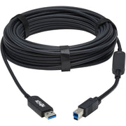 Tripp Lite by Eaton U328F-30M USB 3.2 Gen 1 Fiber Active Optical Cable, M/M, Black, 30 m (98 ft.) - U328F-30M
