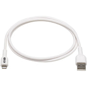Tripp Lite by Eaton Safe-IT M100AB-01M-WH Lightning/USB Data Transfer Cable - M100AB-01M-WH