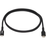 Tripp Lite by Eaton USB-C to Lightning Sync/Charge Cable (M/M), MFi Certified, Black, 1 m (3.3 ft.) - M102-01M-BK