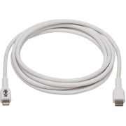 Tripp Lite by Eaton USB-C to Lightning Sync/Charge Cable (M/M), MFi Certified, White, 2 m (6.6 ft.) - M102-02M-WH