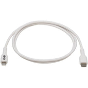 Tripp Lite by Eaton Safe-IT M102AB-01M-WH Lightning/USB-C Data Transfer Cable - M102AB-01M-WH