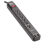 TLP610BUAM_Tripp Lite by Eaton Safe-IT TLP610BUAM 6-Outlet Surge Suppressor/Protector