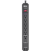 Tripp Lite by Eaton Safe-IT TLP610BUAM 6-Outlet Surge Suppressor/Protector - TLP610BUAM