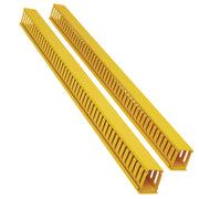 SRCABLEDUCTVRTF_Tripp Lite by Eaton Vertical Cable Manager - Finger Duct with Cover, Yellow, 6 ft. (1.8 m)