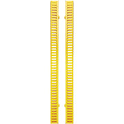 Tripp Lite by Eaton Vertical Cable Manager - Finger Duct with Cover, Yellow, 6 ft. (1.8 m) - SRCABLEDUCTVRTF