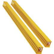SRCABLEDUCTVRTF_Tripp Lite by Eaton Vertical Cable Manager - Finger Duct with Cover, Yellow, 6 ft. (1.8 m)