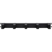 Tripp Lite by Eaton Horizontal Cable Manager - Metal Rings, Black, 1U - SRCABLERING1UHD