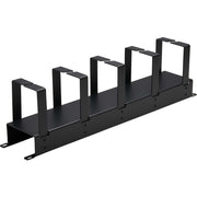 Tripp Lite by Eaton Horizontal Cable Manager - Metal Rings, Black, 2U - SRCABLERING2UHD