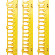 Tripp Lite by Eaton High-Capacity Vertical Cable Manager - Double Finger Duct, Yellow, 6 ft. (1.8 m) - SRCABLEVRT3FC