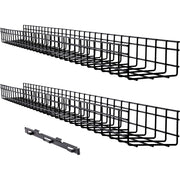 Tripp Lite by Eaton Wire Mesh Cable Tray - 150 x 100 x 1500 mm (6 in. x 4 in. x 5 ft.) 2-Pack - SRWB6410X2STR