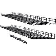 Tripp Lite by Eaton Wire Mesh Cable Tray - 300 x 50 x 1500 mm (12 in. x 2 in. x 5 ft.), 2-Pack - SRWB12210X2STR