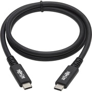 Tripp Lite by Eaton USB4 40Gbps Cable (M/M)-USB-C, 8K 60 Hz, 100W PD Charging, Black, 31 in.(0.8 m) - U520-31N