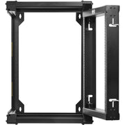 Tripp Lite by Eaton SmartRack 12U Wall-Mount 2-Post Open Frame Rack, Hinged Front, Heavy Duty - SRWO12US2