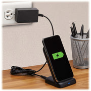 Tripp Lite by Eaton 10W Wireless Fast-Charging Stand With International AC Adapter, Black - U280-Q01ST-P-BK