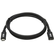 Tripp Lite by Eaton U421-003 USB-C Extension Cable, M/F, Black, 3 ft. (0.9 m) - U421-003