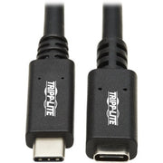 Tripp Lite by Eaton U421-003 USB-C Extension Cable, M/F, Black, 3 ft. (0.9 m)