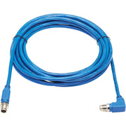 Tripp Lite by Eaton NM12-603-03M-BL M12 X-Code Cat6 Ethernet Cable, M/M, Blue, 3 m (9.8 ft.) - NM12-603-03M-BL