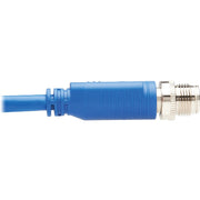 Tripp Lite by Eaton NM12-603-05M-BL M12 X-Code Cat6 Ethernet Cable, M/M, Blue, 5 m (16.4 ft.) - NM12-603-05M-BL
