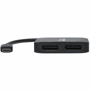 Tripp Lite by Eaton U444-2DP-MST4K6 USB-C Adapter, Dual Display, Black - U444-2DP-MST4K6