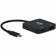 Tripp Lite by Eaton U444-2H-MST4K6 USB-C Adapter, Dual Display, Black