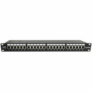 Tripp Lite by Eaton 24-Port Cat6a Shielded Patch Panel - 10 Gbps, STP, 110 Punch Down, RJ45, 1U, TAA - N252-024-6A-SH