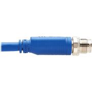 Tripp Lite by Eaton NM12-6A1-03M-BL M12 X-Code Cat6a 10G Ethernet Cable, M/M, Blue, 3 m (9.8 ft.) - NM12-6A1-03M-BL