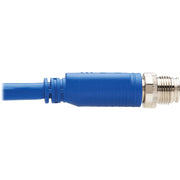 Tripp Lite by Eaton NM12-6A3-05M-BL M12 X-Code Cat6a 10G Ethernet Cable, M/M, Blue, 5 m (16.4 ft.) - NM12-6A3-05M-BL